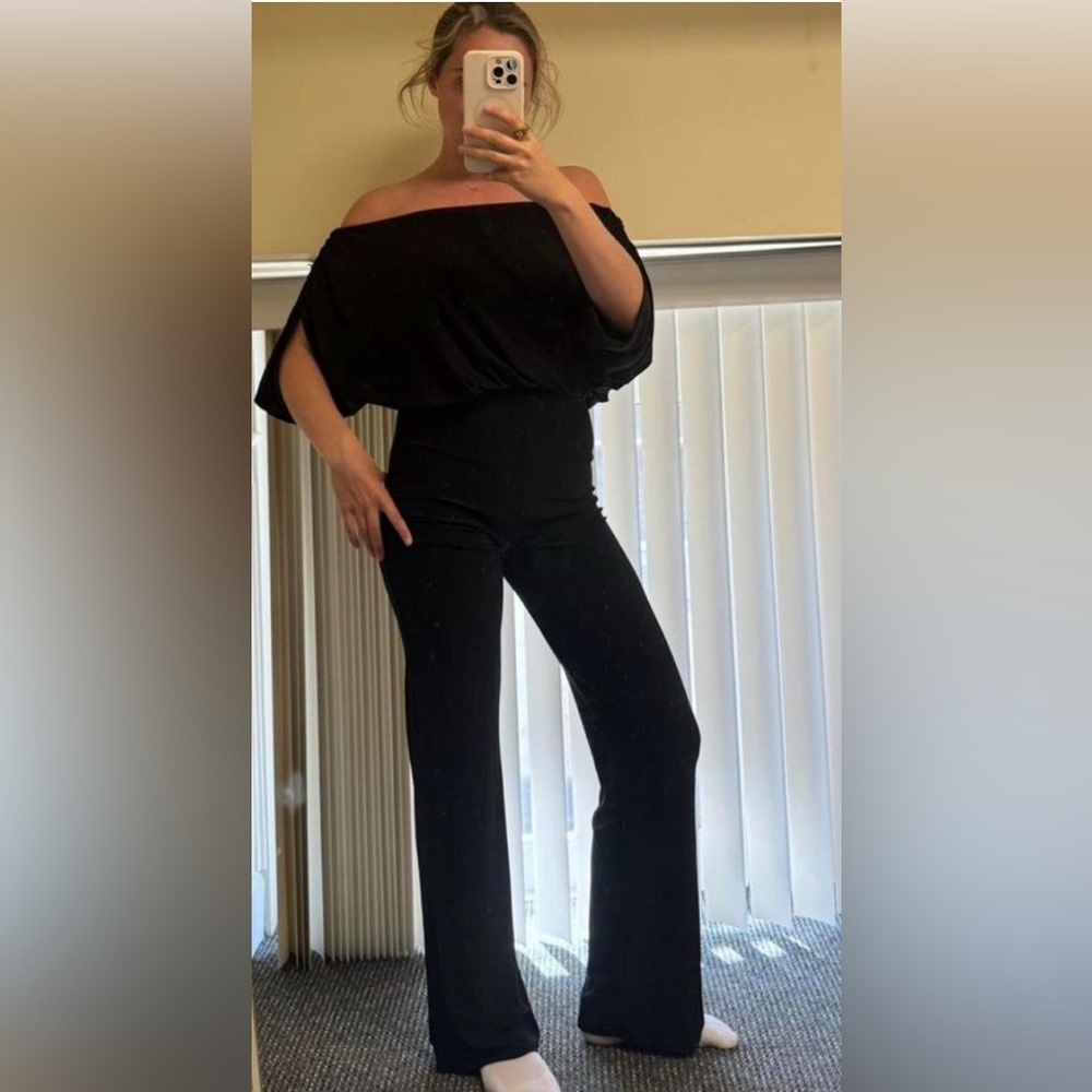 Elegant Black‎ Off-Shoulder Jumpsuit